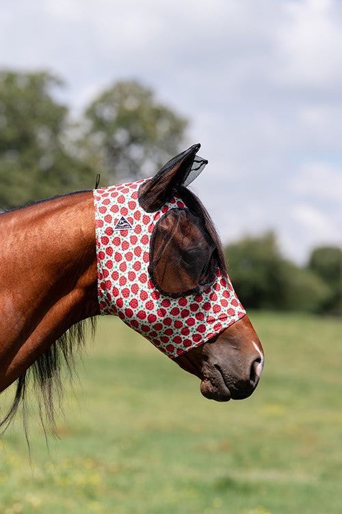 Comfort Fit Lycra Fluemaske LUCKY LADYBUGS